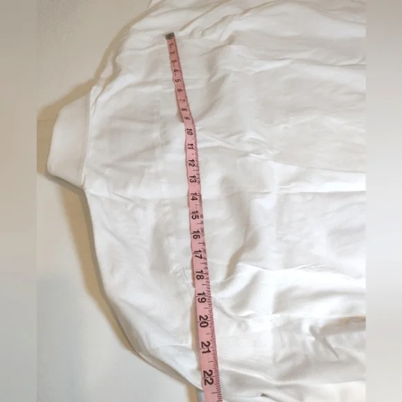 CULWELL & SON Men's White Long Sleeve Dress Shirt  18 - Picture 13 of 13